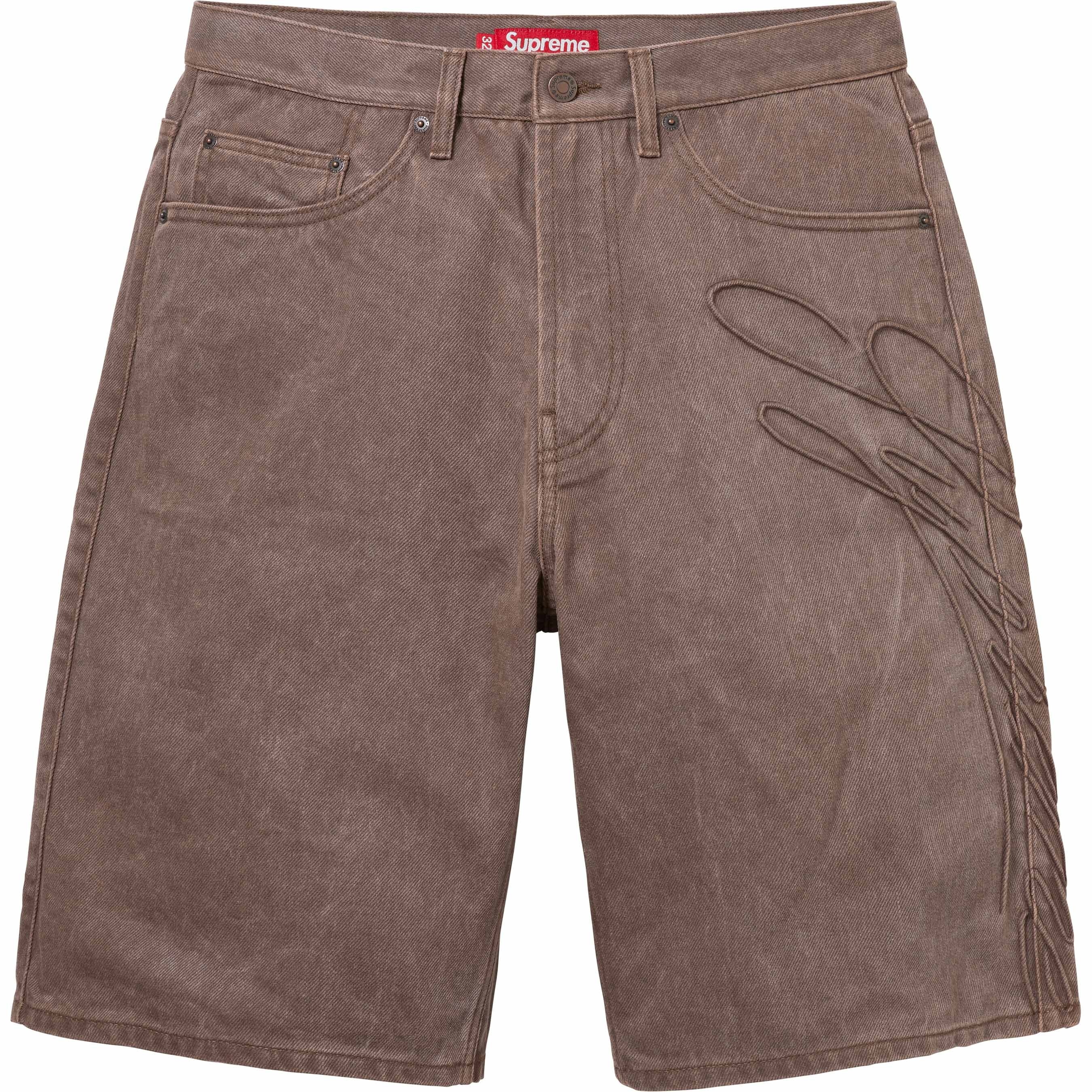 Script Baggy Denim Short view 8